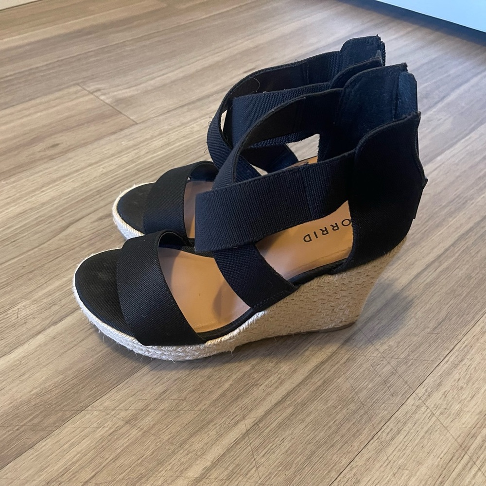 a.n.a Elegant Black Women's Sandals